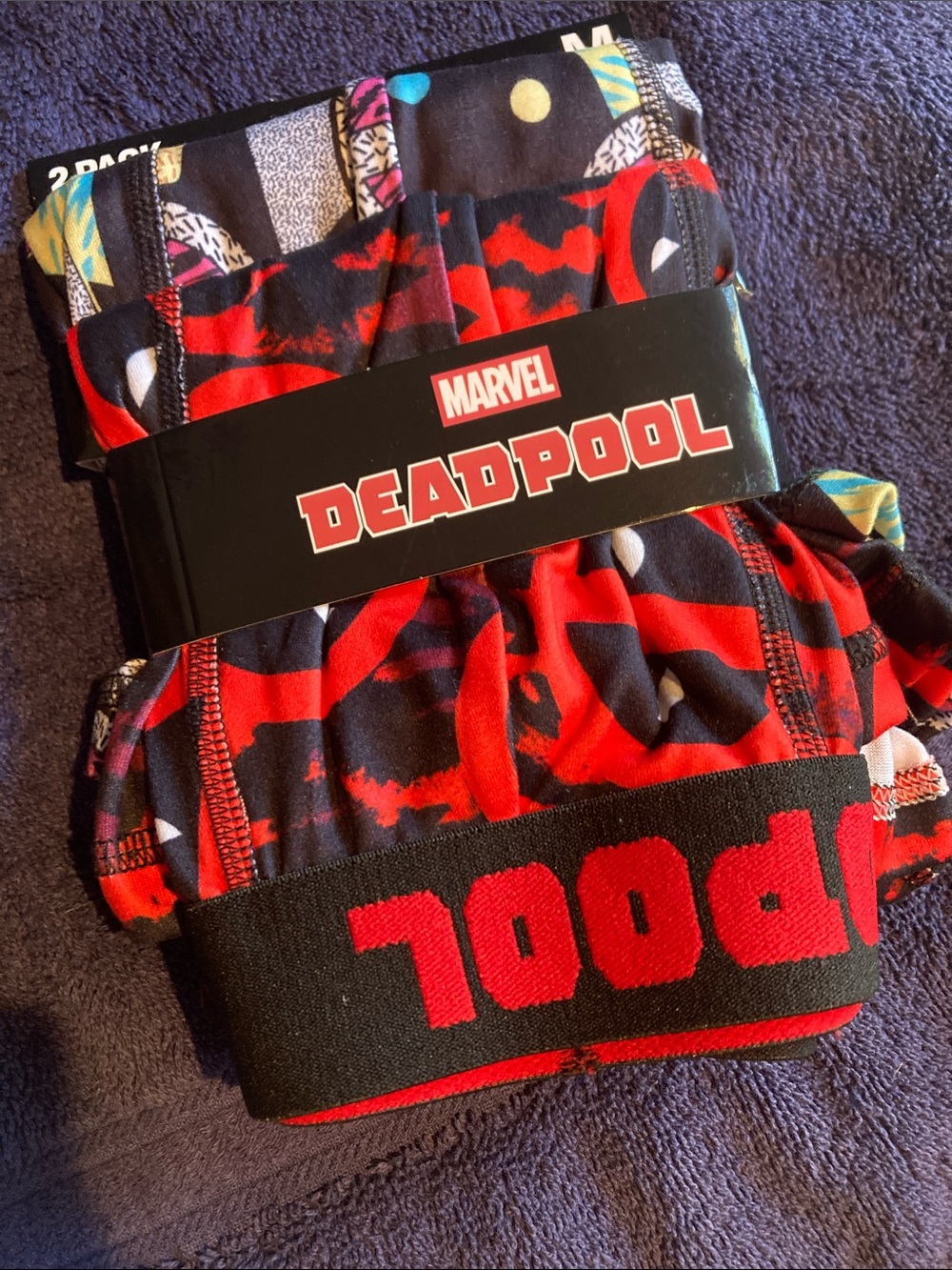 Marvel Deadpool Boxer Briefs - Red, Black